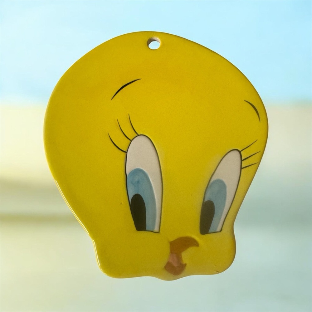 Vintage 1993 Rare Tweety Bird Hot Plate Spoon Rest Looney Tunes Collectible - Picture 2 of 4